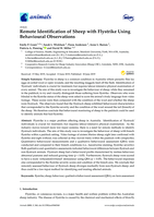 Remote identification of sheep with flystrike using behavioural observations