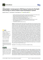 Adaptalight: An inexpensive PAR sensor system for daylight harvesting in a Micro Indoor Smart Hydroponic System