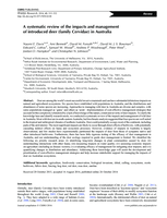 A systematic review of the impacts and management of introduced deer (family Cervidae) in Australia