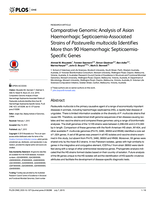 Comparative genomic analysis of Asian haemorrhagic septicaemia-associated strains of Pasteurella multocida identifies more than 90 haemorrhagic septicaemia-specific genes