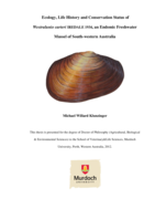 Ecology, life history and conservation status ofWestralunio carteri IREDALE 1934, an endemic freshwater mussel of South-western Australia