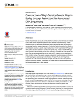 Construction of high-density genetic map in barley through restriction-site associated DNA sequencing