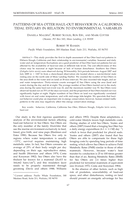 Patterns of sea otter haul-out behavior of California tidal estuary in relation to environmental variables