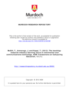 The teaching-research-industry-learning nexus in information and communications technology