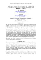 Information security challenge of QR codes