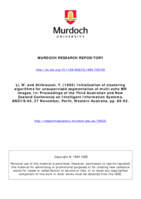 Initialization of clustering algorithms for unsupervised segmentation of multi-echo MR images