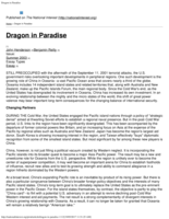 Dragon in Paradise: China's Rising Star in Oceania