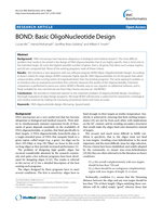 BOND: Basic OligoNucleotide Design