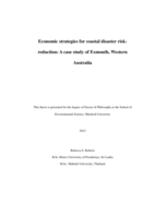 Economic strategies for coastal disaster risk reduction: A case study of Exmouth, Western Australia