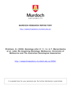 Sociology after 9/11