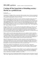 Casting off the hyperbole of disabling society: Barbie as a political icon