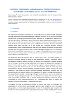 Assessing the risks to marine mammal populations from renewable energy devices: an interim approach