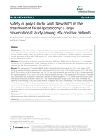 Safety of poly-L-lactic acid (New-Fill®) in the treatment of facial lipoatrophy: a large observational study among HIV-positive patients