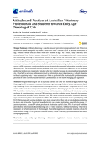 Attitudes and practices of Australian veterinary professionals and students towards early age desexing of Cats