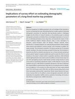 Implications of survey effort on estimating demographic parameters of a long-lived marine top predator
