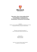 Narrative, story, intersubjectivity: Formulating a continuum for examining transmedia storytelling