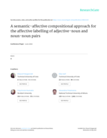 A semantic-affective compositional approach for the affective labelling of adjective-noun and noun-noun pairs