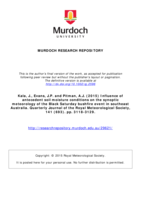 Influence of antecedent soil moisture conditions on the synoptic meteorology of the Black Saturday bushfire event in southeast Australia