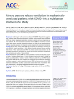 Airway pressure release ventilation in mechanically ventilated patients with COVID-19: A multicenter observational study