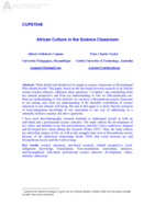 African culture in the science classroom