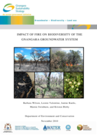 Impact of fire on biodiversity of the Gnangara Groundwater System