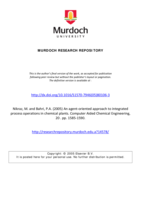 An agent-oriented approach to integrated process operations in chemical plants