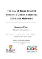 The role of tissue-resident memory T cells in cutaneousmetastatic melanoma