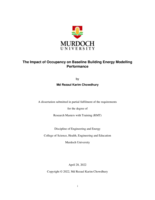 The impact of occupancy on baseline building energy modelling performance