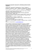 Development of genomic resources for cultivated groundnut (Arachis hypogaea L.)