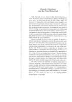 Gravity's rainbow and the Post-rhetorical