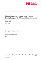 Bidding strategy for a virtual power plant for trading energy in the wholesale electricity market