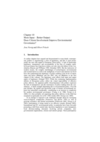 More input - better output: does citizen involvement improve environmental governance?