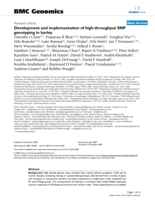 Development and implementation of high-throughput SNP genotyping in barley