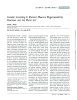 Genetic screening to prevent abacavir hypersensitivity reaction: Are we there yet?