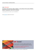 Graphene Nanosheets (GNs) addition on the Palm Oil Fuel Ash (POFA) based geopolymer with KOH activator