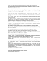 Risks and adaptation to climate change in BCI pilot sites in PRC, Thailand and Viet Nam