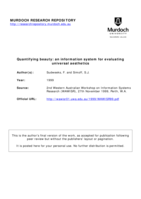 Quantifying beauty: an information system for evaluating universal aesthetics