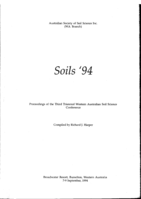 Chloride movement in a de-watered saline soil profile
