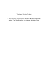 A  multi-agency project of the Western Australian Salinity Action Plan supported by the Natural Heritage Trust