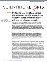 Proteome analysis of Aspergillus flavus isolate-specific responses to oxidative stress in relationship to aflatoxin production capability