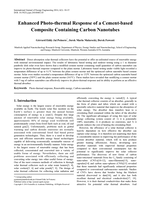 Enhanced photo-thermal response of a cement-based composite containing carbon nanotubes