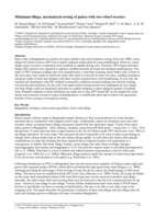 Minimum-tillage, mechanized sowing of pulses with two-wheel tractors