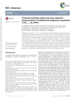 Chemical bonding states and solar selective characteristics of unbalanced magnetron sputtered TixM1−x−yNyfilms