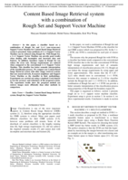 Content based image retrieval system with a combination of rough set and support vector machine