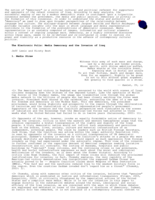 The electronic polis: Media democracy and the invasion of Iraq