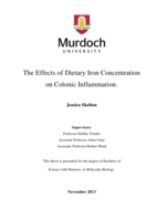 The effects of dietary iron concentration on colonic inflammation