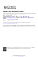 Book Review: Resource Scarcity and the Hmong Response. By Robert Cooper. Singapore: Singapore University Press, 1984. Pp. xxiii, 314. Tables, Maps, Illustrations, Foreword, Preface, Notes, Bibliography, Author Index, Subject Index.