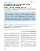 On the role of attention in binocular rivalry: Electrophysiological evidence