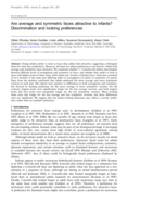 Are average and symmetric faces attractive to infants? Discrimination and looking preferences