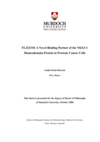 FLJ22318: a novel binding partner of the NKX3-1 homeodomain protein in prostate cancer cells